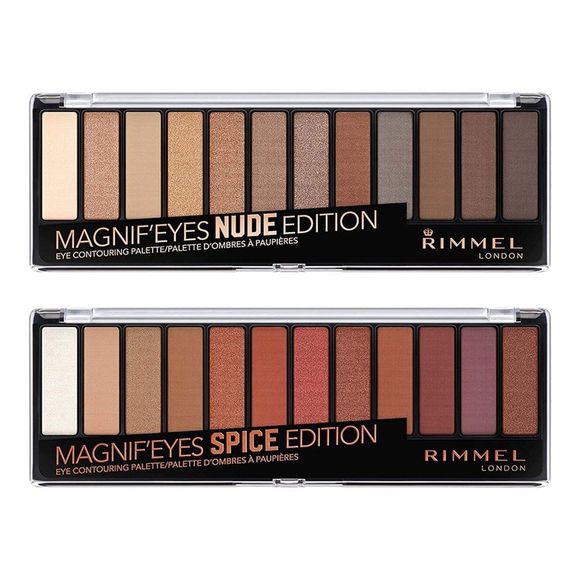Rimmel Magnif'eyes Eyeshadow Palette, Nude and Spice, Value Pack